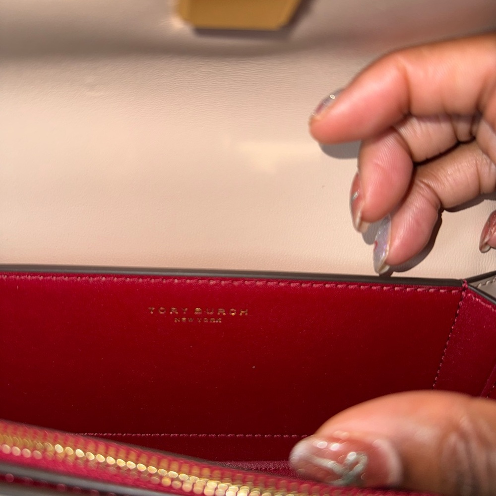 Tory Burch Eleanor E/W Rectangular Snake Crystal … - image 14